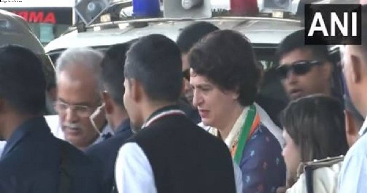 Priyanka Gandhi arrives in Raipur to attend Congress' 85th plenary session